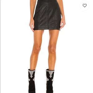 Free People Vegan Leather skirt